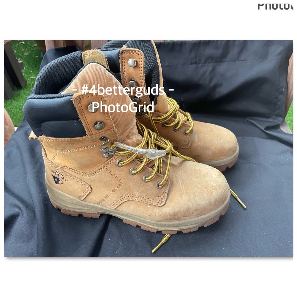 Herman Survivors Steel Toe Slip Resistant Boots Men Wide 7.5W EU 40W - Picture 7 of 16